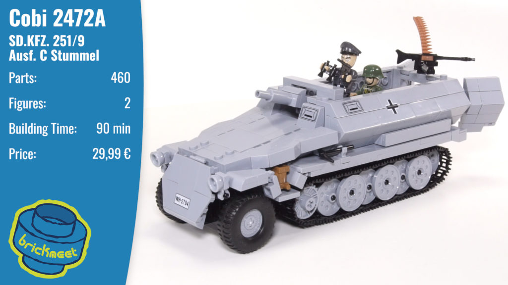 Cobi 2472A SD.KFZ. 251/9 Ausf. C Stummel – Speed Build Review