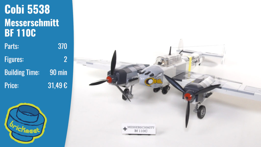 Cobi 5538 Messerschmitt BF 110C – Speed Build Review