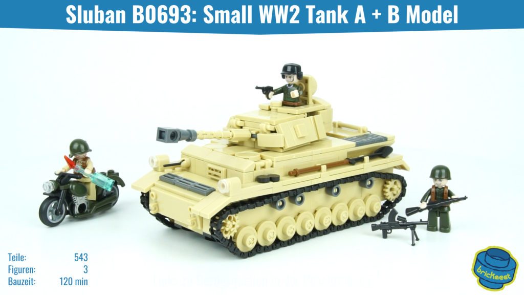 Sluban B0693 Small WW2 Tank A + B Modell – Speed Build Review