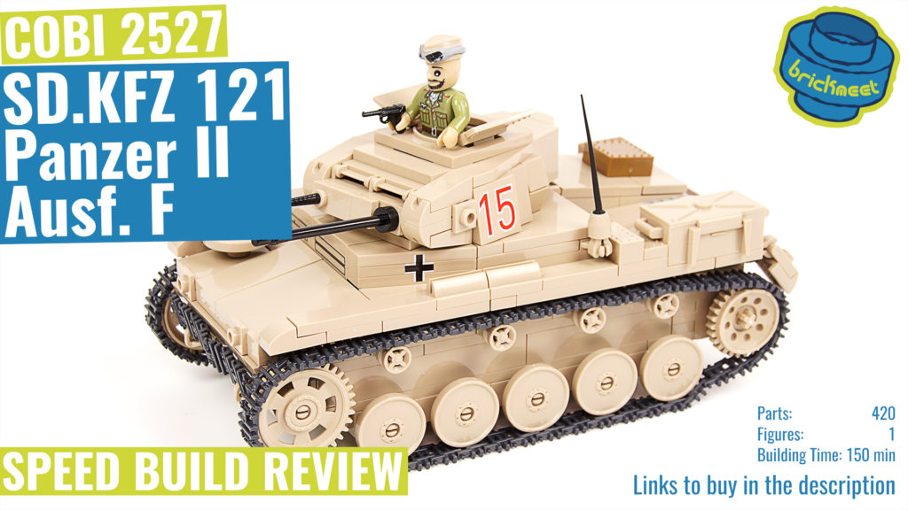 COBI 2527 SD.KFZ 121 Panzer II Ausf. F *Afrika Korps* – Speed Build Review