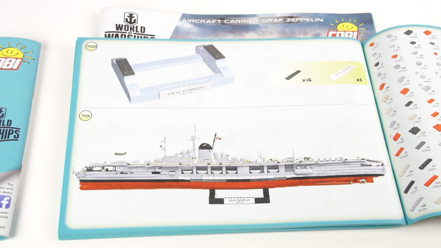 COBI 3086 Graf Zeppelin Aircraft Carrier Speed Build Review BrickMeet DE