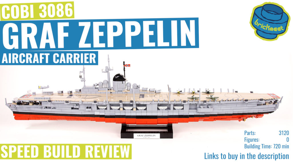 COBI 3086 Graf Zeppelin Aircraft Carrier – Speed Build Review