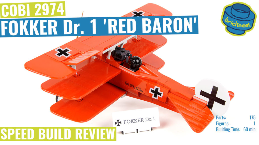 COBI 2974 Fokker Dr. 1 ‚Red Baron‘ – Speed Build Review