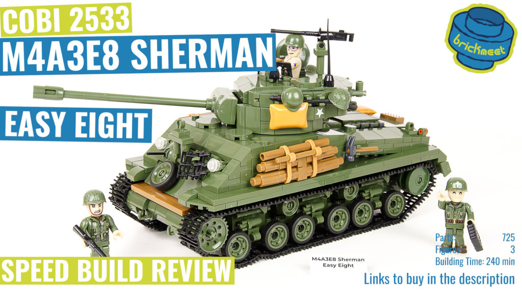 COBI 2533 M4A3E8 Sherman Easy Eight – Speed Build Review