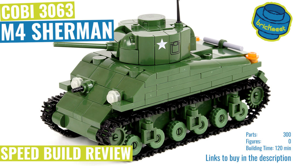 COBI 3063 WoT M4 Sherman (Scale 1:48) – Speed Build Review