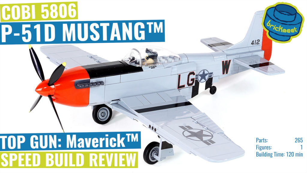 COBI 5806 P-51D MUSTANG™ – TOP GUN: Maverick™ – Speed Build Review