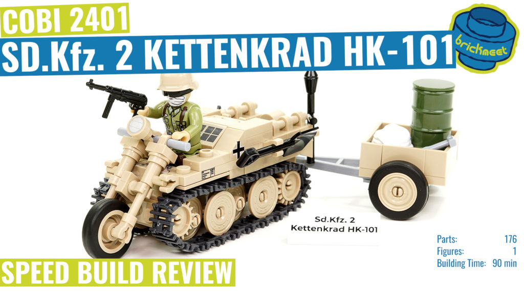 COBI 2401 SD.Kfz. 2 Kettenkrad HK-101 *Afrika Korps* – Speed Build Review