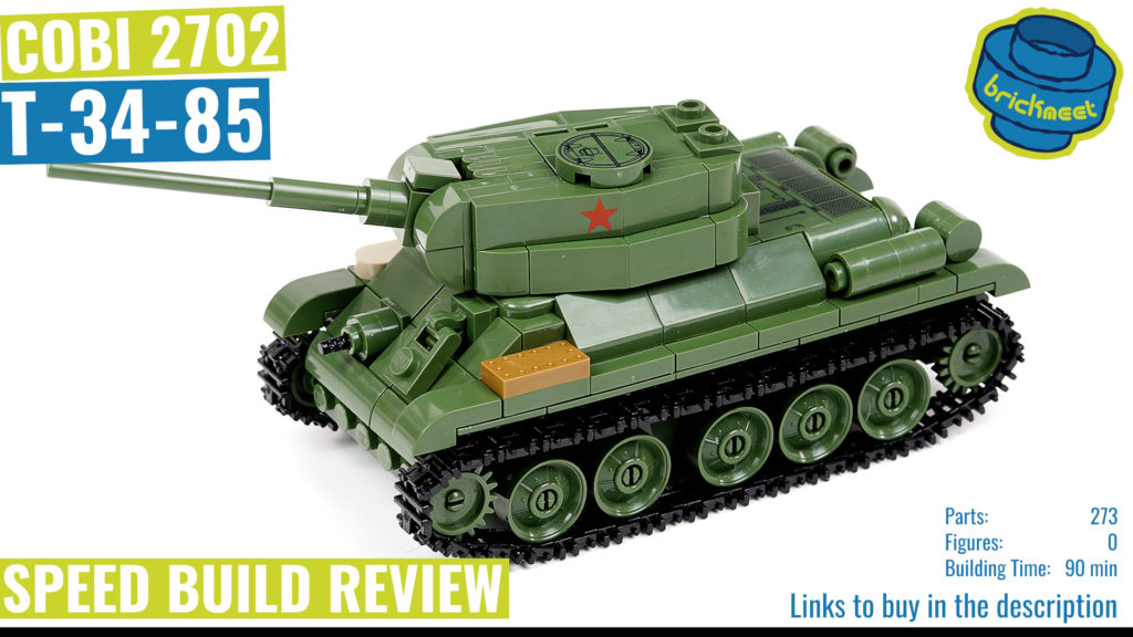 COBI 2702 T-34-85 (Scale 1:48) – Speed Build Review