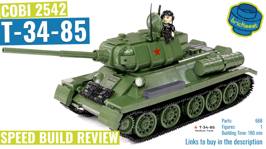 COBI 2542 T-34-85 – Speed Build Review