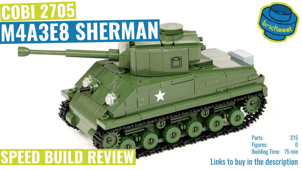 COBI 2705 M4A3E8 Sherman ‚Easy Eight‘ – Speed Build Review