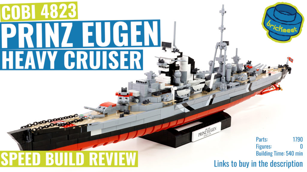 COBI 4823 PRINZ EUGEN Heavy Cruiser – Speed Build Review