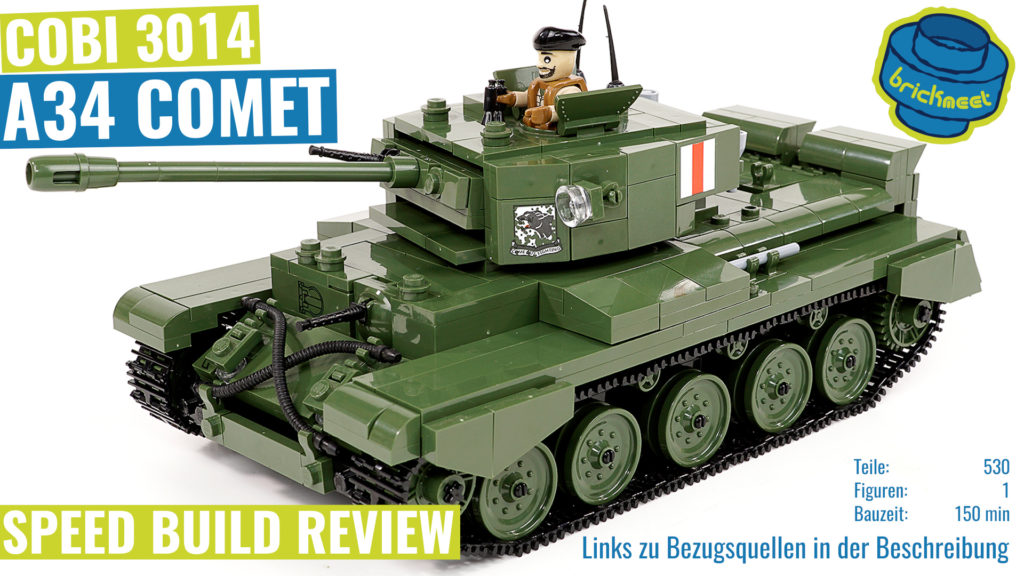 COBI 3014 World of Tanks A34 Comet – Speed Build Review