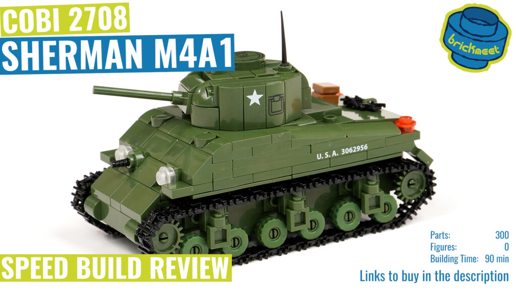 COBI 2708 – Sherman M4A1 (1:48) – Speed Build Review