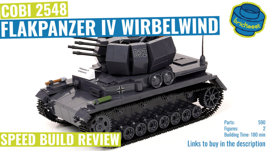 COBI 2548 – Flakpanzer IV Wirbelwind – Speed Build Review