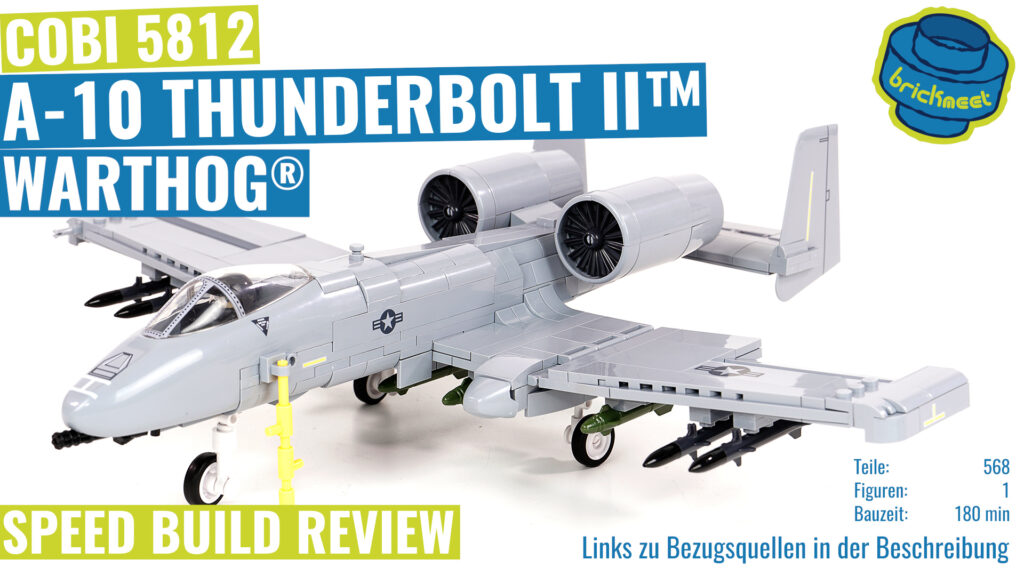 COBI 5812 – A-10 Thunderbolt II™  Warthog® – The Ugliest Plane Ever? (Speed Build Review)