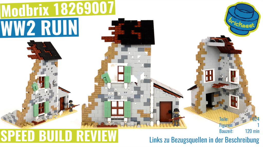 Modbrix 18269007 – WW2 Häuserruine (Speed Build Review)