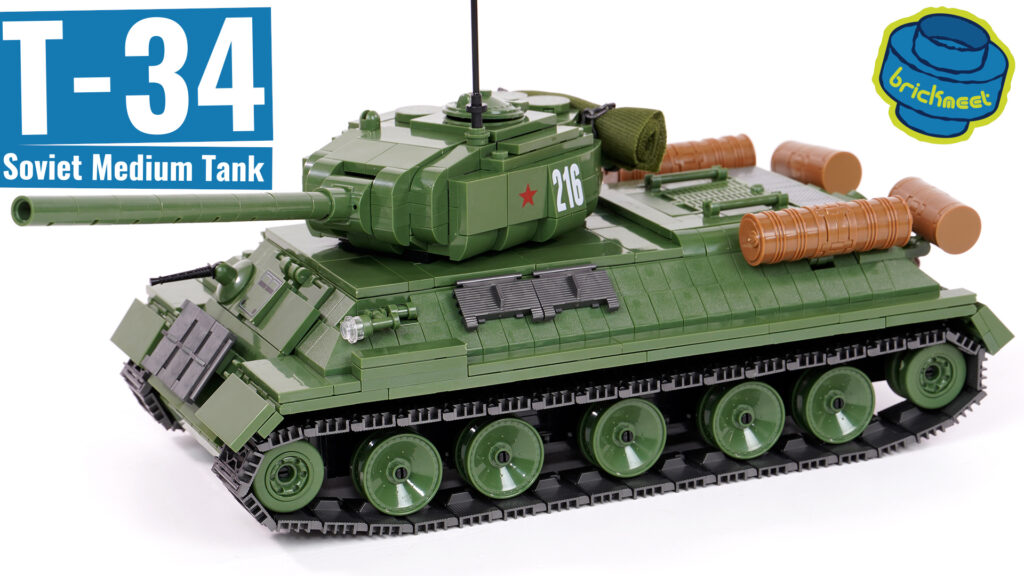 QuanGuan 100063 – Soviet Medium Tank T-34 (Speed Build Review)
