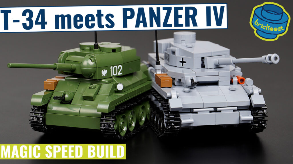 COBI 2714 & 2716 – T-34-85 meets Panzer IV (Speed Build Review)