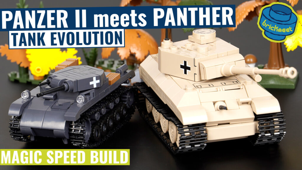 COBI 2713 & 2718 – Panzer II meets Panzer V Panther (Speed Build Review)