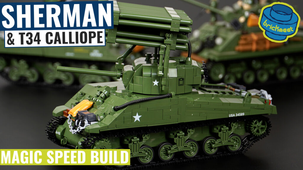 COBI 2569 – Rocket-Artillery Tank – M4A3 Sherman & T34 Calliope (Speed Build Review)