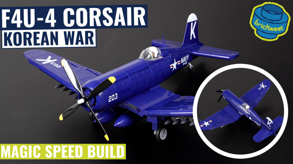 COBI 2417 – F4U-4 Corsair – Korean War (Speed Build Review)