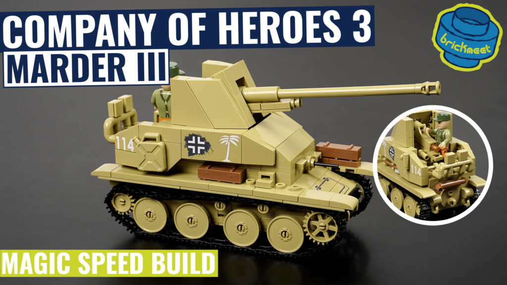 COBI 3050 – Company of Heroes 3 Marder III Sd.Kfz.139 Afrika Korps (Speed Build Review)