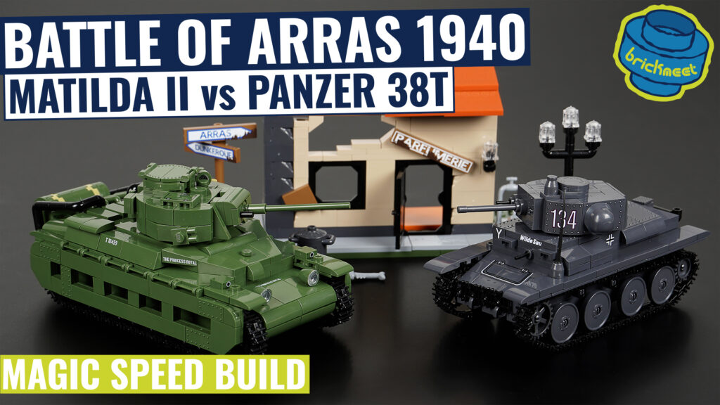 COBI 2284 – Battle of Arras 1940 – Matilda II vs Panzer 38(t) (Speed Build Review)
