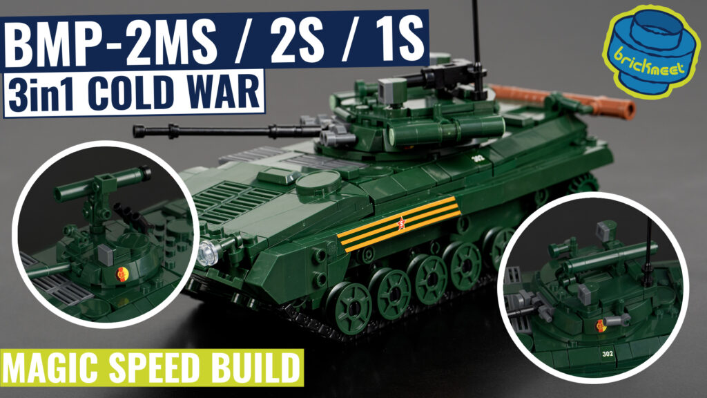 Sluban B1136 – 3in1 BMP-2MS/2S/1S – Soviet Infantry Fighting Vehicle (Speed Build Review)