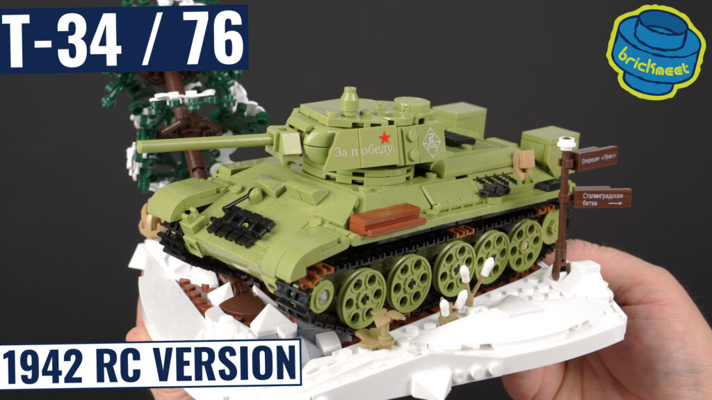 Sluban 7072 – T-34/76 Diorama RC Tank (Speed Build Review)