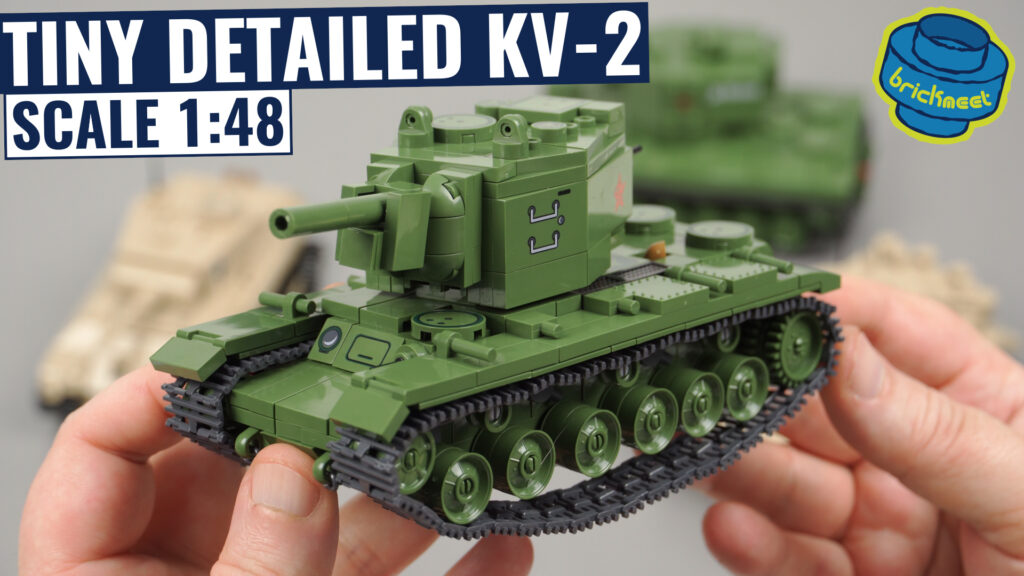 COBI 2731 – Tiny but Detailed KV-2 Scale 1:48 Heavy Tank (Speed Build Review)